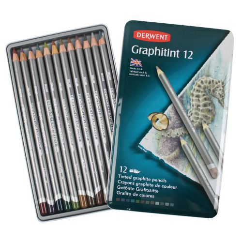 Derwent Graphitint Pencils Tin Set of 12