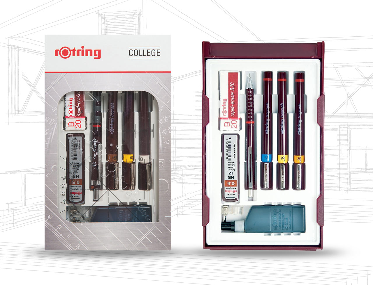 Rotring Isograph College Pen Set