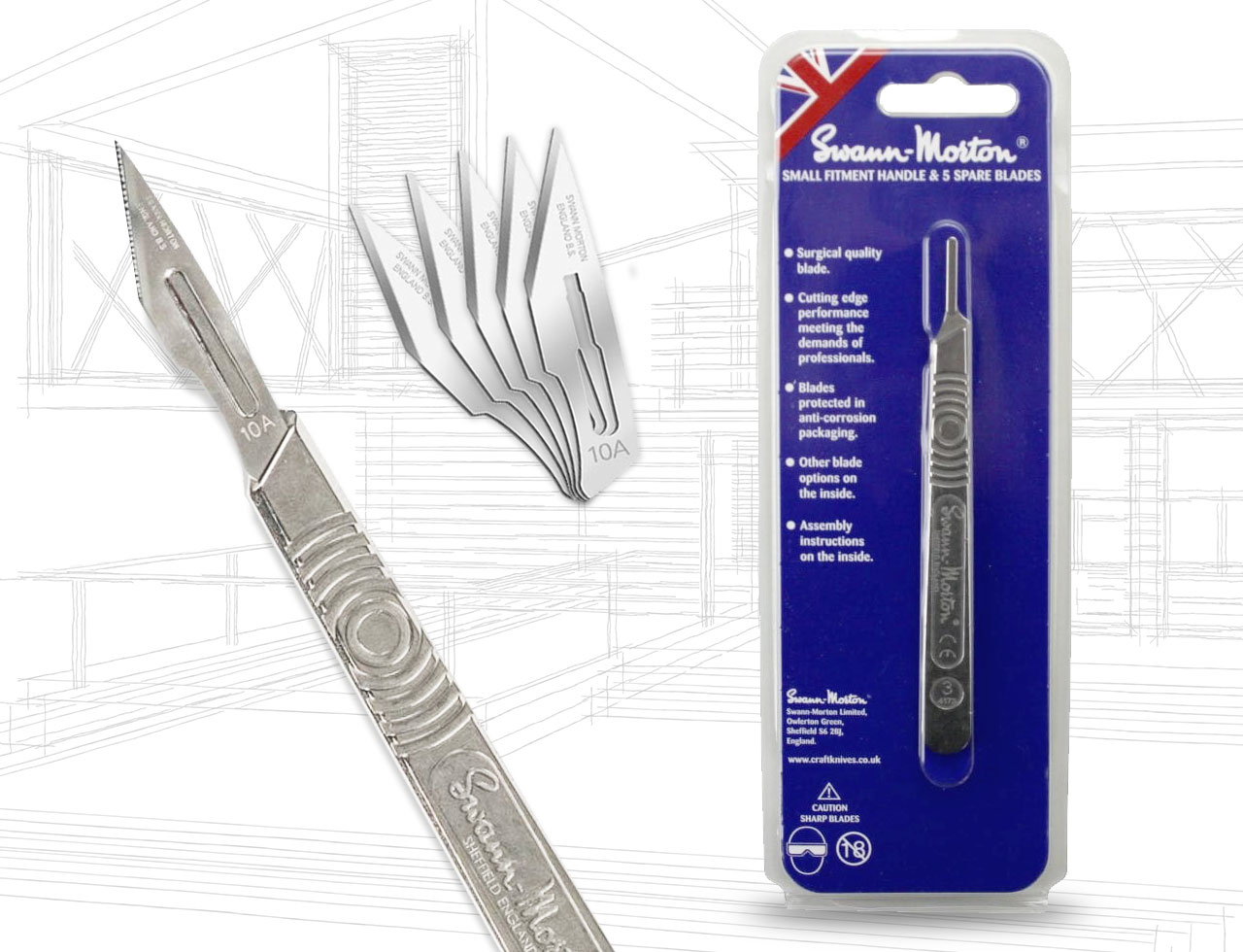 Swann-Morton Craft Knife - Handle & Blades